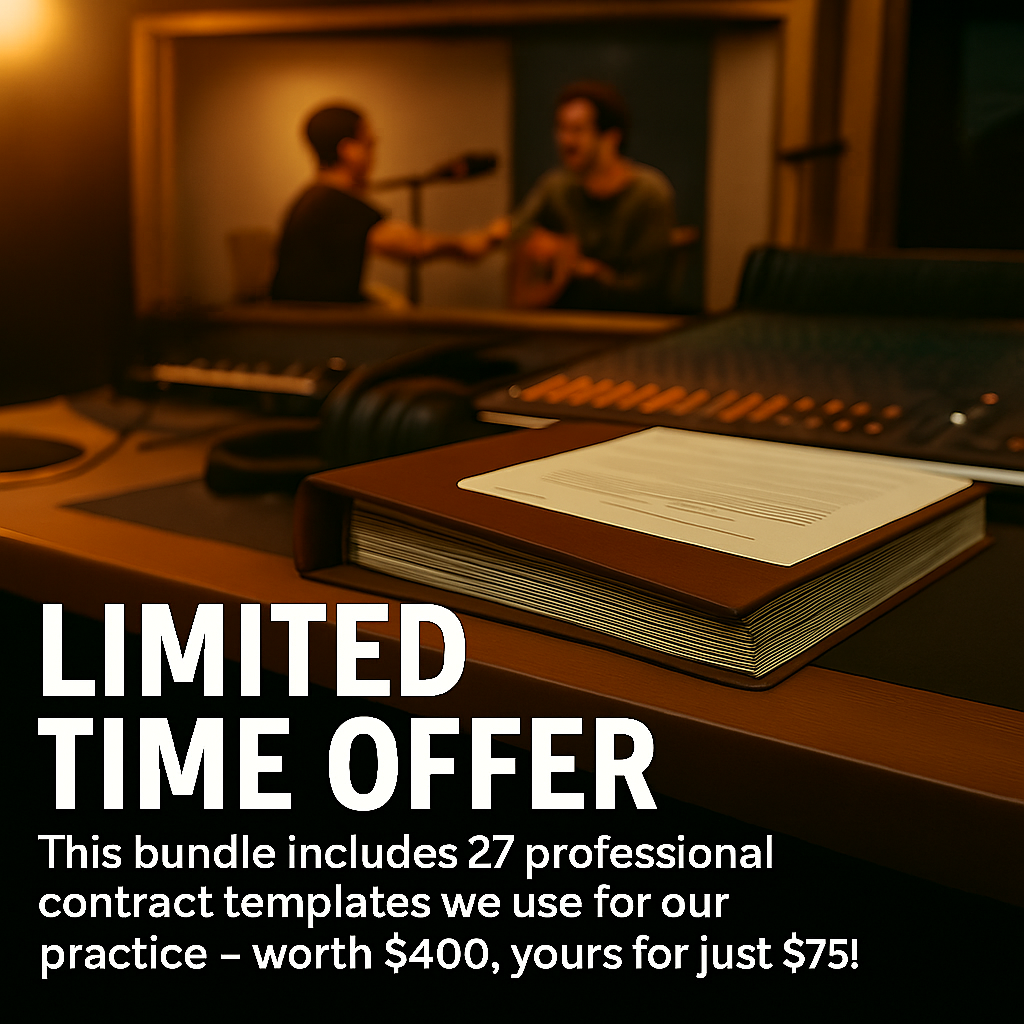 LIMITED TIME - Complete Music Contract Vault - $75 ($400 Value!)